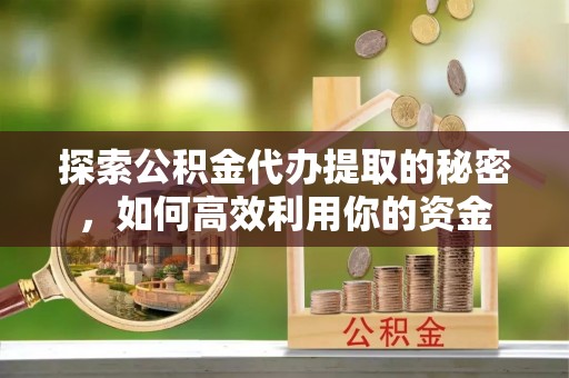 海盐探索公积金代办提取的秘密，如何高效利用你的资金