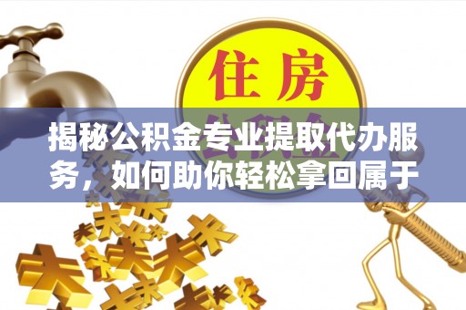 海盐揭秘公积金专业提取代办服务，如何助你轻松拿回属于你的资金