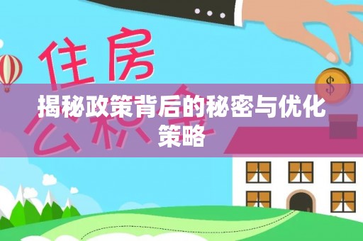 海盐揭秘政策背后的秘密与优化策略