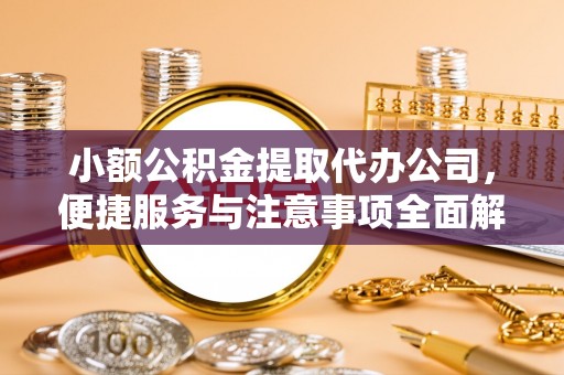 海盐小额公积金提取代办公司，便捷服务与注意事项全面解析