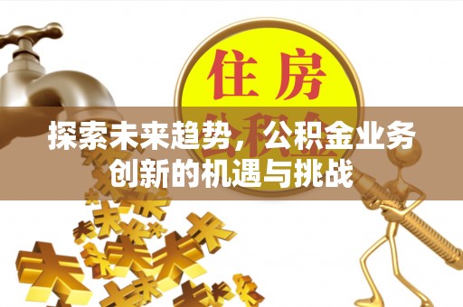 海盐探索未来趋势，公积金业务创新的机遇与挑战