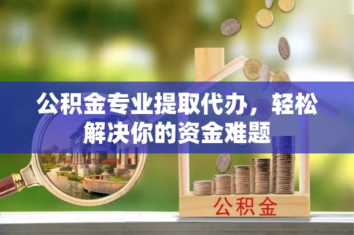 海盐公积金专业提取代办，轻松解决你的资金难题
