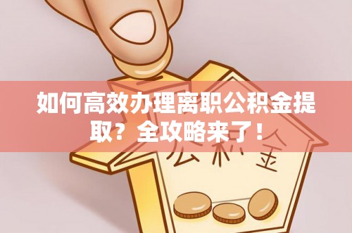海盐如何高效办理离职公积金提取？全攻略来了！