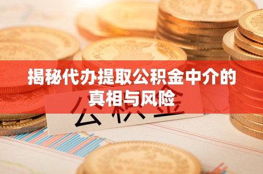 海盐揭秘代办提取公积金中介的真相与风险