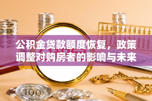 海盐公积金贷款额度恢复，政策调整对购房者的影响与未来展望