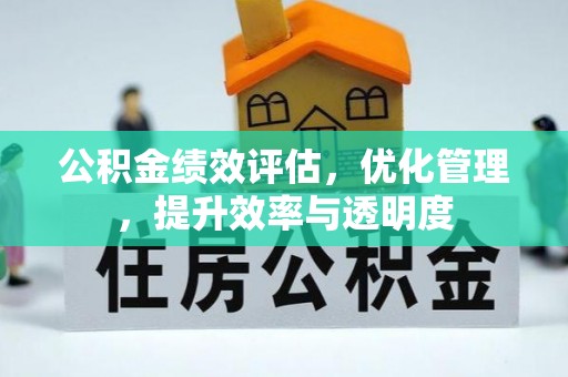海盐公积金绩效评估，优化管理，提升效率与透明度