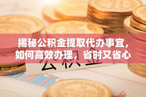 海盐揭秘公积金提取代办事宜，如何高效办理，省时又省心？