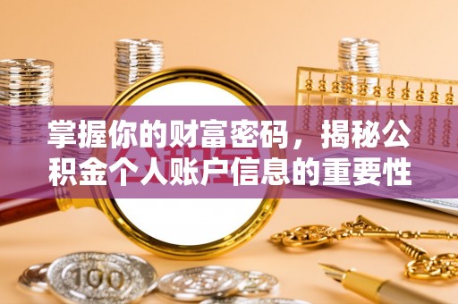 海盐掌握你的财富密码，揭秘公积金个人账户信息的重要性