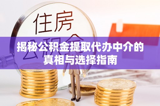 海盐揭秘公积金提取代办中介的真相与选择指南