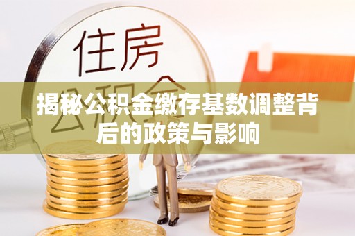 海盐揭秘公积金缴存基数调整背后的政策与影响
