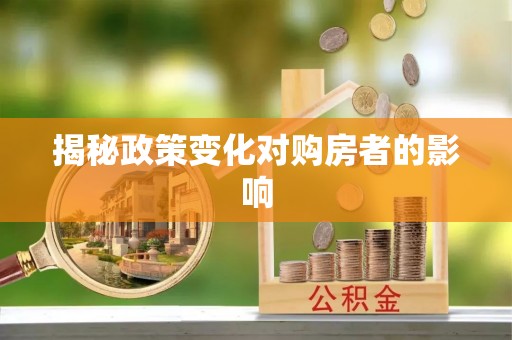 海盐揭秘政策变化对购房者的影响