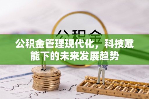 海盐公积金管理现代化，科技赋能下的未来发展趋势