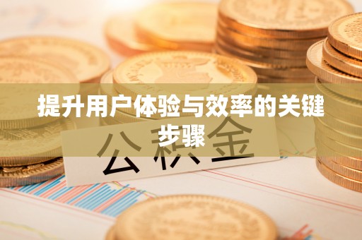 海盐提升用户体验与效率的关键步骤